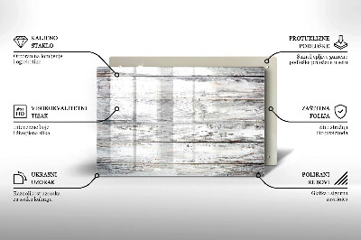 Dessous bougie Planches de bois clair