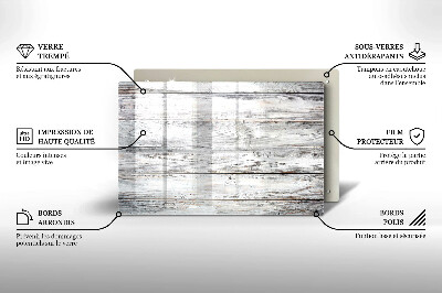 Dessous bougie Planches de bois clair