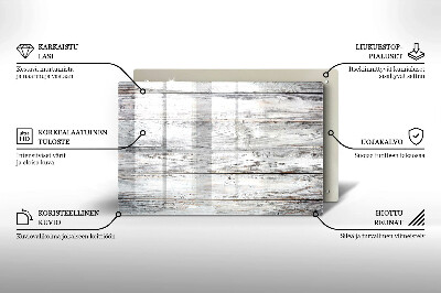 Dessous bougie Planches de bois clair