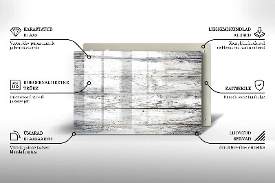 Dessous bougie Planches de bois clair