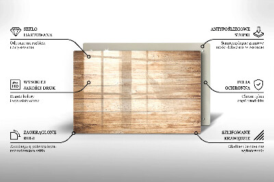 Dessous bougie Planches de bois