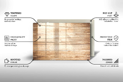 Dessous bougie Planches de bois