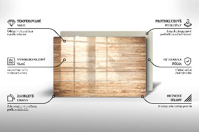 Dessous bougie Planches de bois