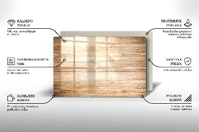 Dessous bougie Planches de bois