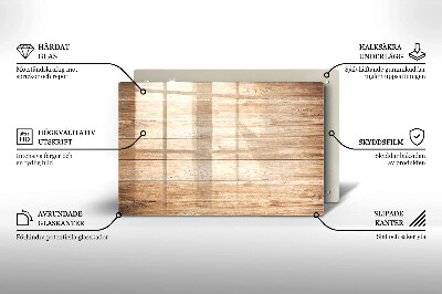 Dessous bougie Planches de bois