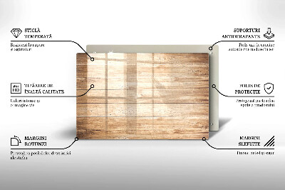 Dessous bougie Planches de bois