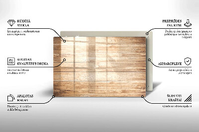 Dessous bougie Planches de bois