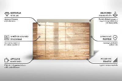 Dessous bougie Planches de bois