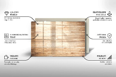 Dessous bougie Planches de bois