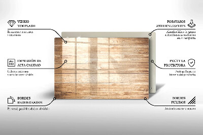 Dessous bougie Planches de bois