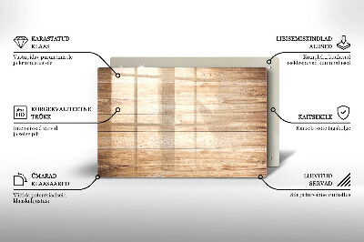 Dessous bougie Planches de bois