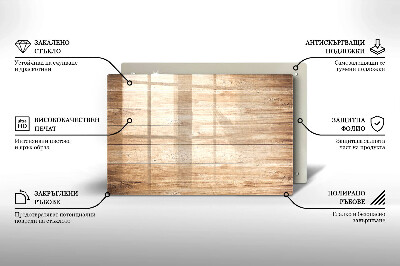 Dessous bougie Planches de bois