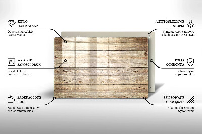 Dessous bougie Planches de bois