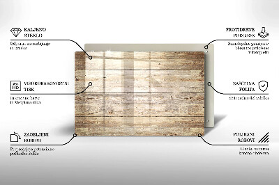 Dessous bougie Planches de bois