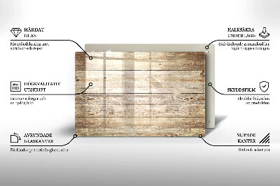 Dessous bougie Planches de bois