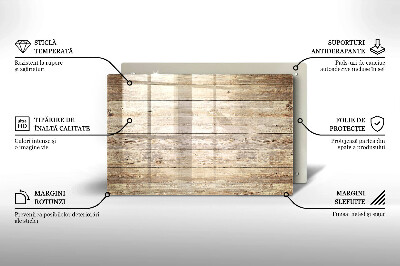 Dessous bougie Planches de bois