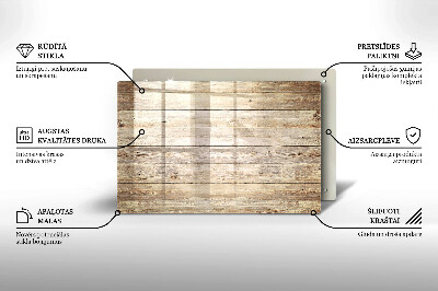 Dessous bougie Planches de bois