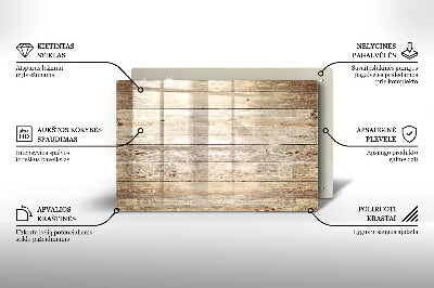 Dessous bougie Planches de bois