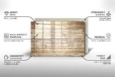 Dessous bougie Planches de bois