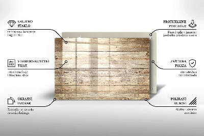 Dessous bougie Planches de bois