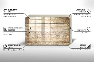 Dessous bougie Planches de bois