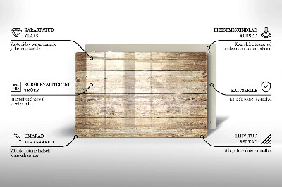 Dessous bougie Planches de bois