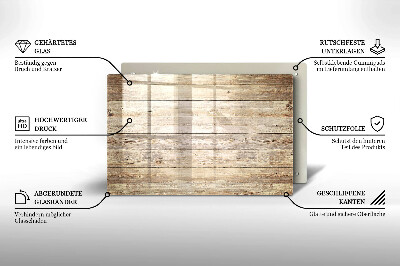 Dessous bougie Planches de bois