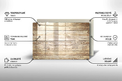 Dessous bougie Planches de bois