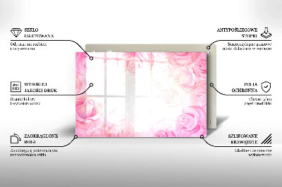 Dessous de bougie Arrière-plan roses délicates