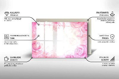 Dessous de bougie Arrière-plan roses délicates