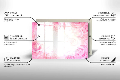 Dessous de bougie Arrière-plan roses délicates