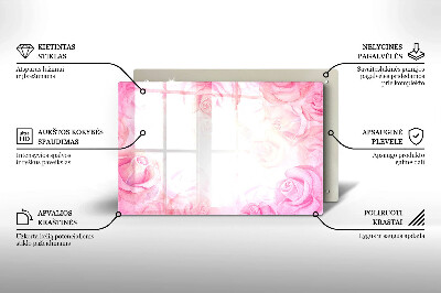 Dessous de bougie Arrière-plan roses délicates