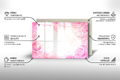 Dessous de bougie Arrière-plan roses délicates