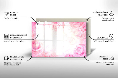 Dessous de bougie Arrière-plan roses délicates