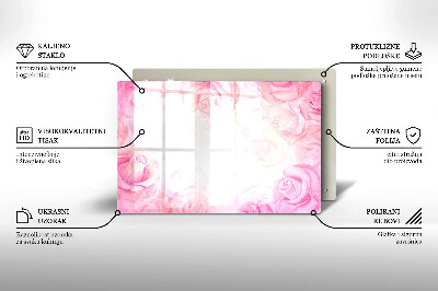 Dessous de bougie Arrière-plan roses délicates