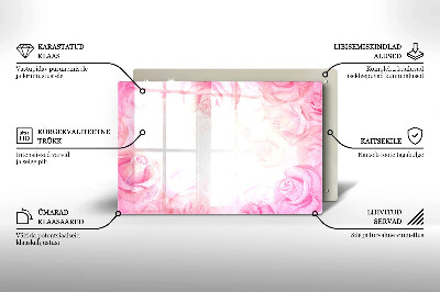 Dessous de bougie Arrière-plan roses délicates