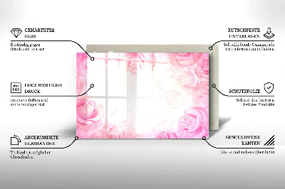 Dessous de bougie Arrière-plan roses délicates