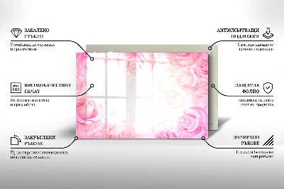 Dessous de bougie Arrière-plan roses délicates