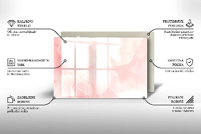 Dessous bougie Arrière-plan roses pastel