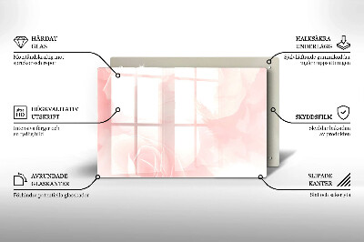 Dessous bougie Arrière-plan roses pastel