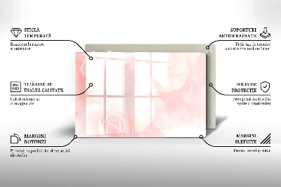 Dessous bougie Arrière-plan roses pastel