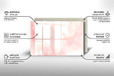 Dessous bougie Arrière-plan roses pastel