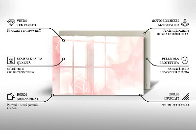 Dessous bougie Arrière-plan roses pastel