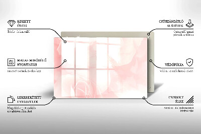 Dessous bougie Arrière-plan roses pastel