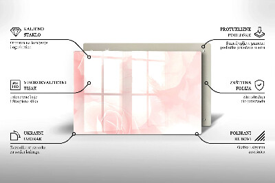 Dessous bougie Arrière-plan roses pastel