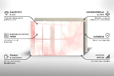 Dessous bougie Arrière-plan roses pastel