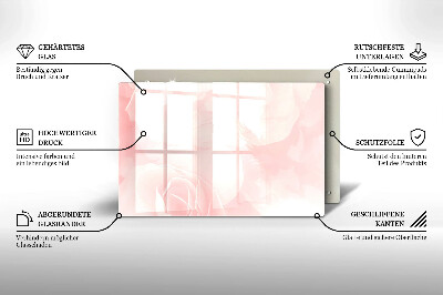 Dessous bougie Arrière-plan roses pastel