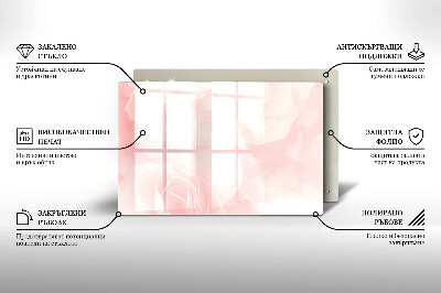 Dessous bougie Arrière-plan roses pastel