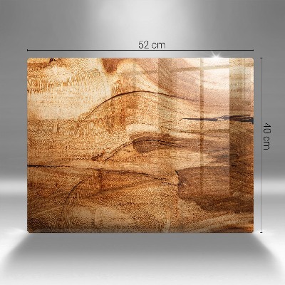 Dessous de bougie Texture de planche en bois