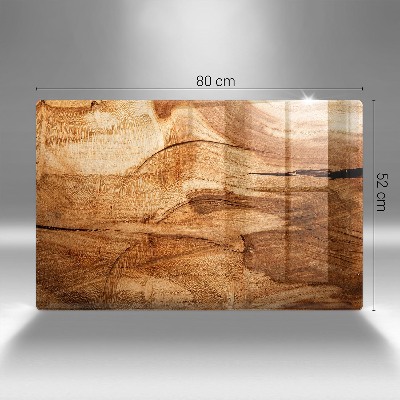 Dessous de bougie Texture de planche en bois